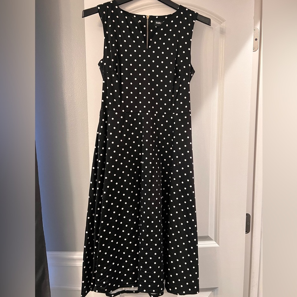 Karl Lagerfeld polka dots dress